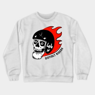 Distinct Riders – Rider 44 - Skull with flames - dark version Crewneck Sweatshirt